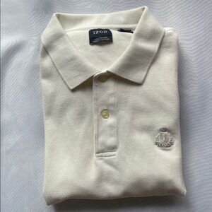 Men’s White Izod Polo Shirt